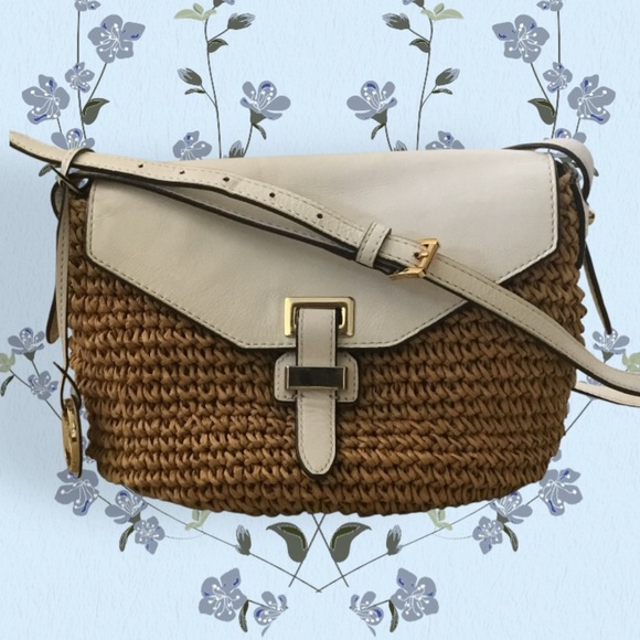 Michael Kors Naomi Straw Crossbody Bag - Picture 3 of 15